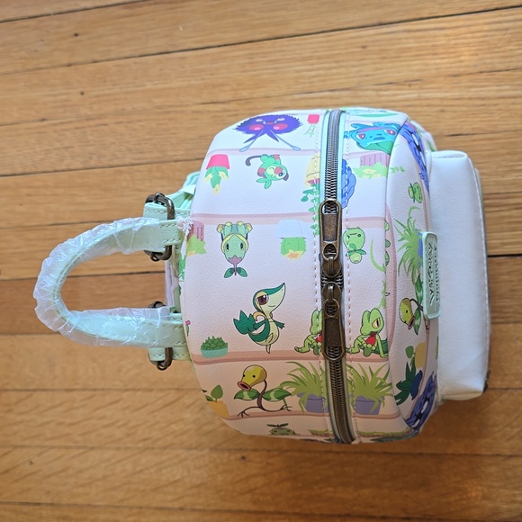 NWT, Loungefly Pokémon Plants Mini Backpack GameStop Exclusive - Picture 6 of 16